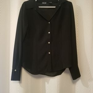 NY&CO Black Button Down